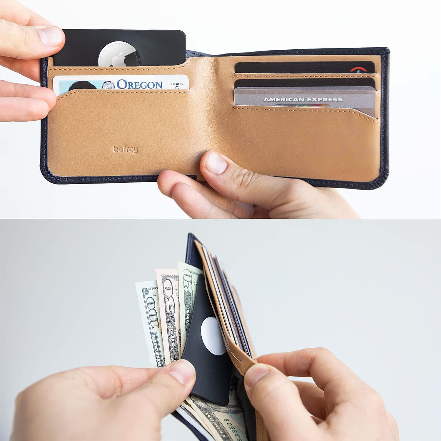 TagVault™ AirTag Wallet Holder - The Thinnest AirTag Wallet Card Insert | Flexible, Stays Hidden, Patent Pending | Elevation Lab - Image 7